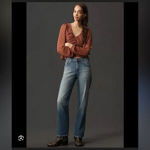 Triarchy Birkin mid rise straight leg jean 26 Anthropologie‎